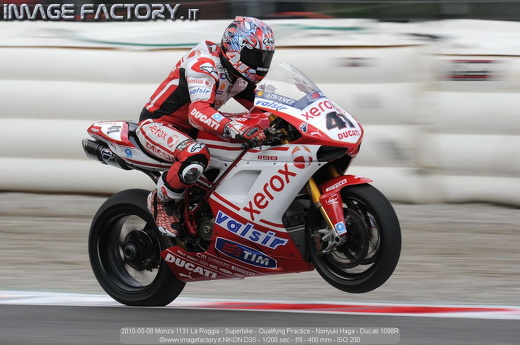 2010-05-08 Monza 1131 La Roggia - Superbike - Qualifyng Practice - Noriyuki Haga - Ducati 1098R